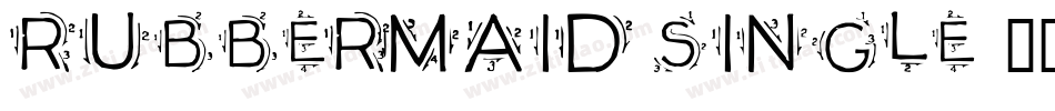 Rubbermaid Single字体转换